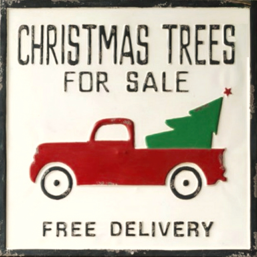 Christmas Trees For Sale Metal Sign 🎄
